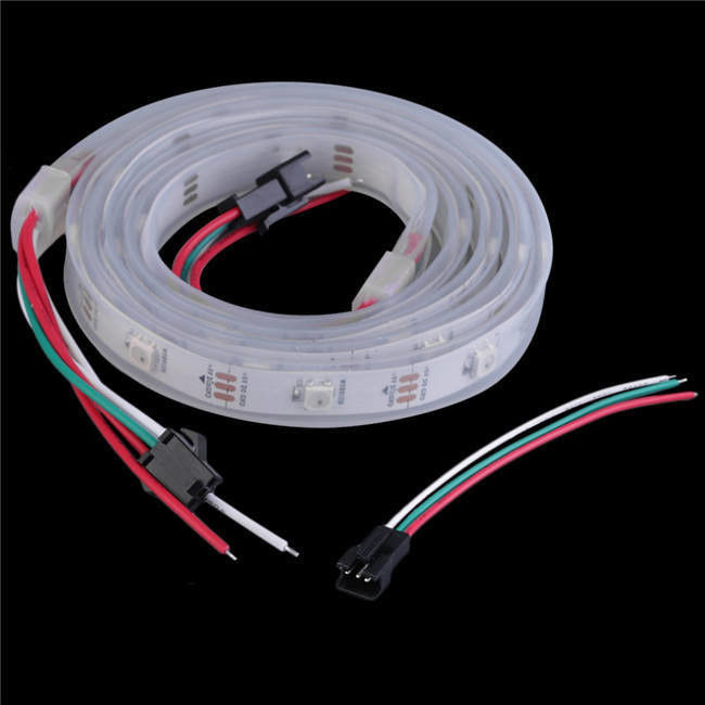 12V étanche à l'eau ws2812 ws2811 LED Strip 60leds pour la couleur magique décoration RGB CRI Ra 80