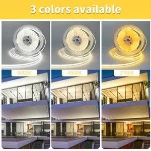 Personnalisé Flexible 320 480 LEDs Dc 5v 10000 Lumens Blanc chaud Rgb Fcob Cct Cob Led Strip Light Entrepôt