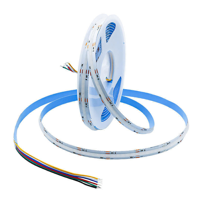Tape LED 5m/lot Smd 320 384 840 leds/m étanche à l'eau Flexible Cob Led Strip Dc 24v Ra90 RGBCCT 3000k 4000k 6000k