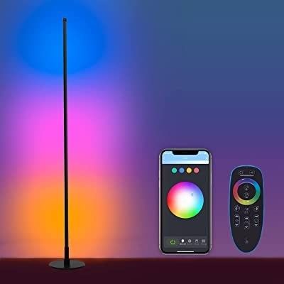 Lumières de jeu Salon Ambient Lumière d'ambiance Rgb Décor Lumières de nuit debout Lampes de sol à angle LED