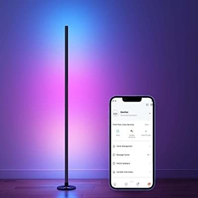 Chambre de couchage RGB IC Jeux Lumières Salle de séjour Ambient Humeur Lumière debout Lampade de sol d'angle LED