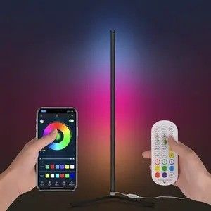 Chambre de couchage RGB IC Jeux Lumières Salle de séjour Ambient Humeur Lumière debout Lampade de sol d'angle LED