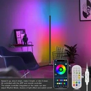 Chambre de couchage RGB IC Jeux Lumières Salle de séjour Ambient Humeur Lumière debout Lampade de sol d'angle LED