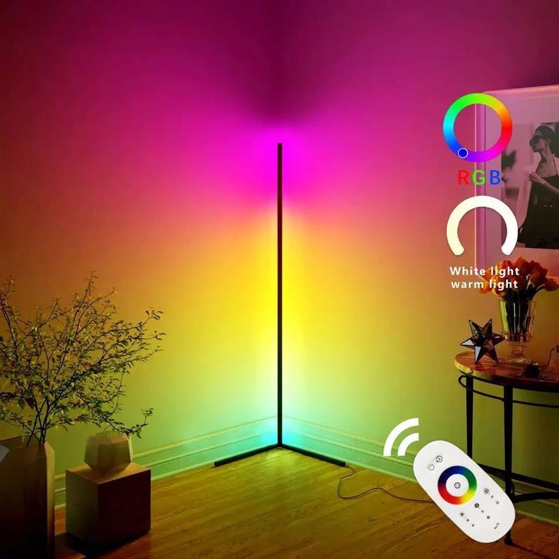 Lumières de jeu Salle de séjour Ambient Lumière d'ambiance Rgb Décoration de la maison.Hôtel.éclairage Lampe de sol de coin LED debout