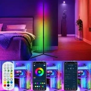 Lumières de jeu Salle de séjour Ambient Lumière d'ambiance Rgb Décoration de la maison.Hôtel.éclairage Lampe de sol de coin LED debout
