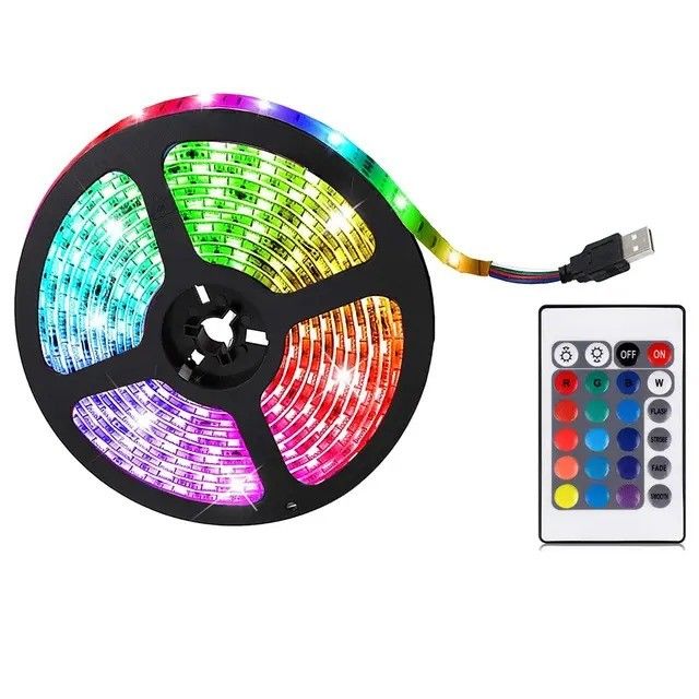 Lumière à bande LED 5050 Smd Rgb imperméable à l'eau 5m 10m 15m 60d/m entrepôt extérieur flexible