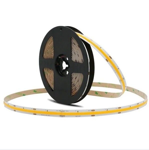 0.15kg IP20 COB 480 LED/M DC24V DC12V Lumière à bande LED sans tache et uniforme CE ROHS 3-