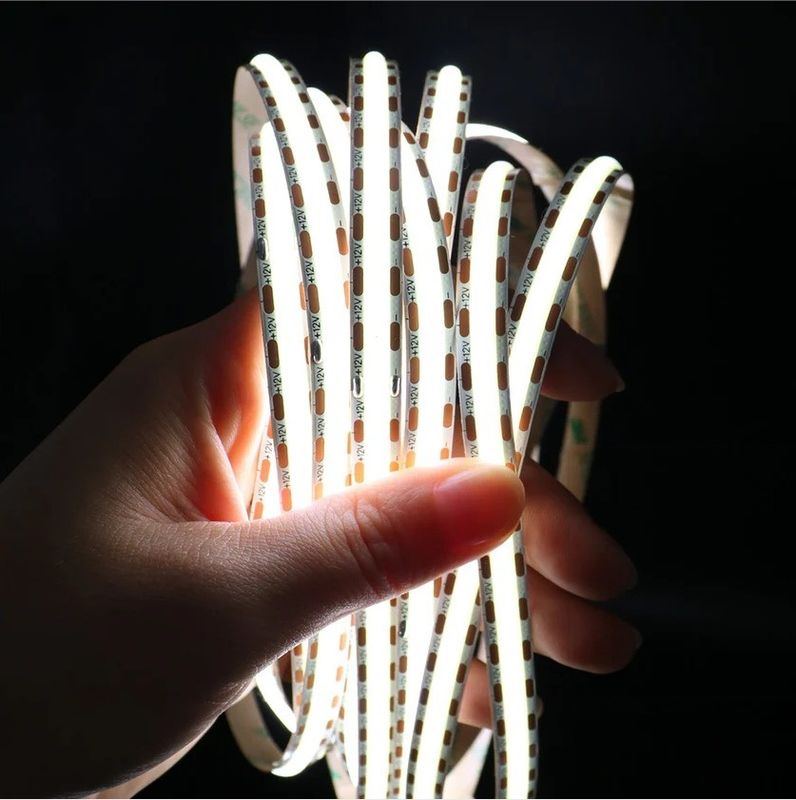 Conception d'éclairage et de circuits électriques COB LED Strip Light 5m par rouleau 12v 24v 480Leds 3 90Ra