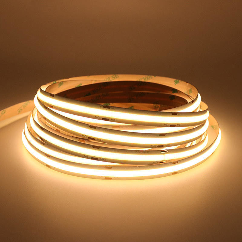 Conception d'éclairage et de circuits électriques COB LED Strip Light 5m par rouleau 12v 24v 480Leds 3 90Ra