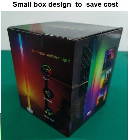 Design moderne Atmosphère personnalisée Smart Home Lumière LED Rgb Lampes de sol pour chambre d'hôtel