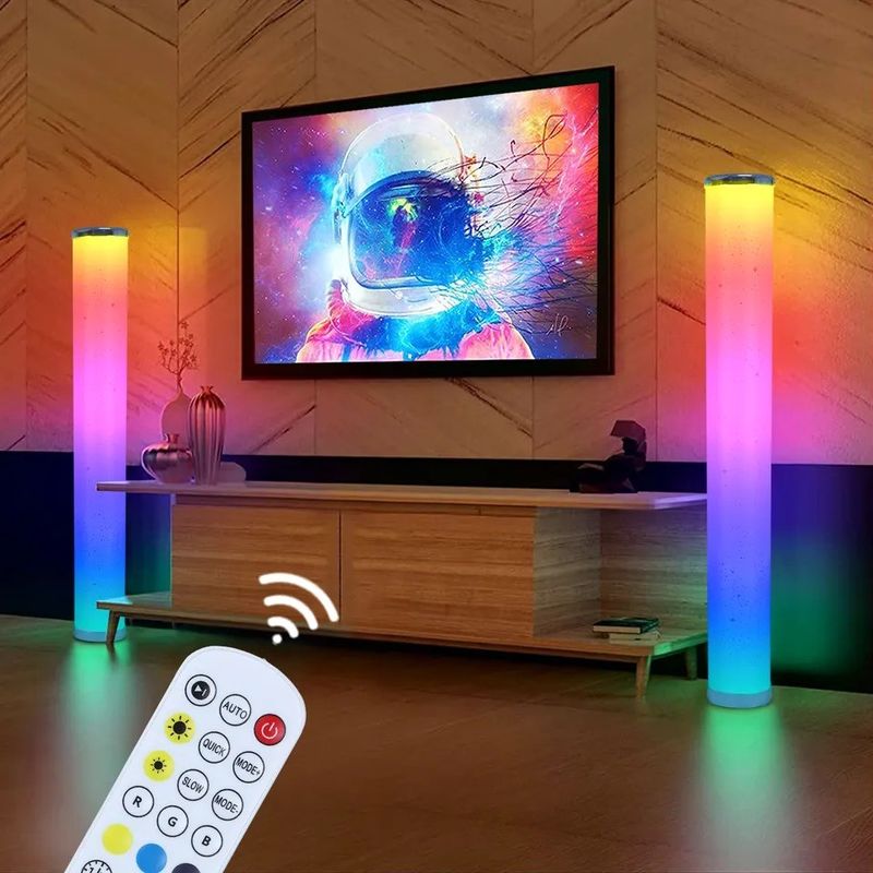App Wifi Atmosphere personnalisée et lampe de sol LED à commande à distance pour chambre à coucher à la maison intelligente