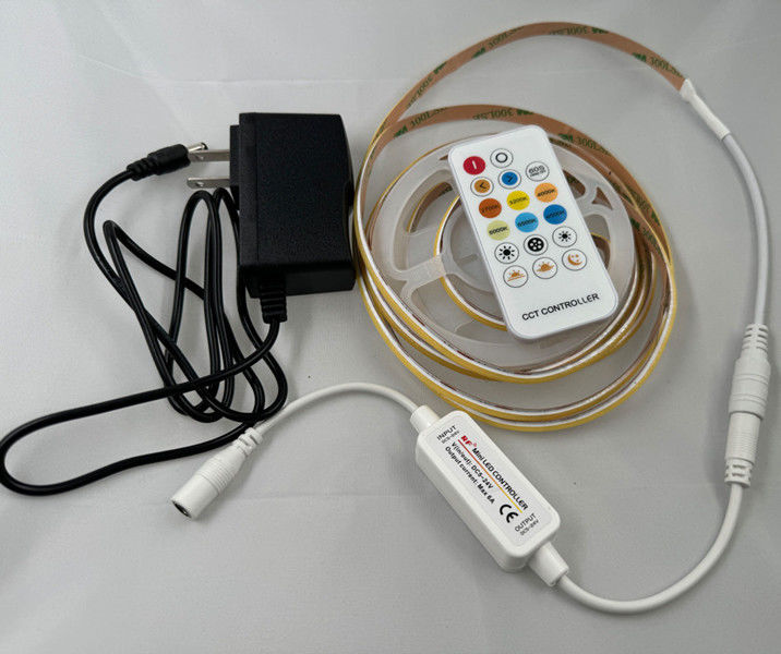 CRI 90 COB Lampes à bande LED Dimmable Blanc chaud Blanc froid Lampes à LED IP20 1000lm