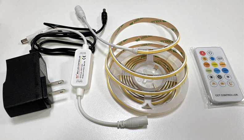 CRI 90 COB Lampes à bande LED Dimmable Blanc chaud Blanc froid Lampes à LED IP20 1000lm