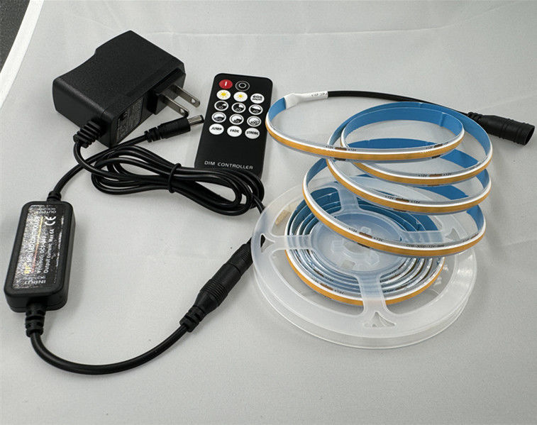CRI 90 COB Lampes à bande LED Dimmable Blanc chaud Blanc froid Lampes à LED IP20 1000lm