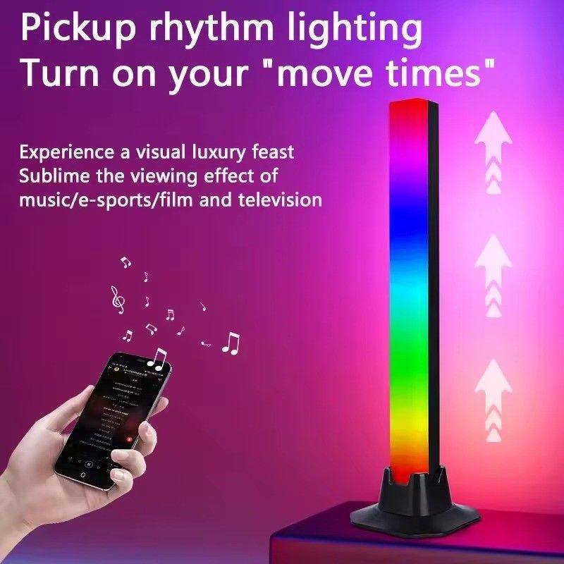 DIY HONGTOP APP Control RGBIC Lampe de sol colorée pour la décoration de chambre 25cm 30cm 5V