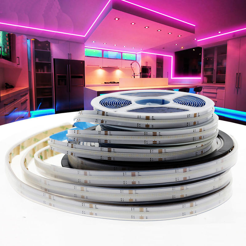 90 Ra CRI COB RGB LED Strip Light Non étanche 12V 24V pour le service de solutions d'éclairage