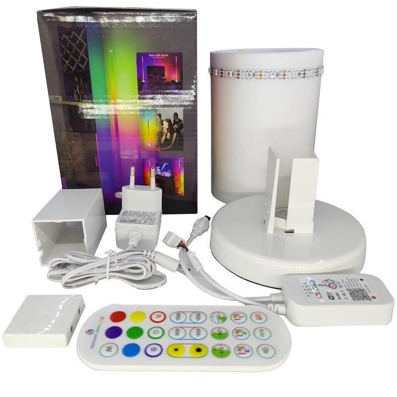Design moderne RGB Multicolor Salon de lumière Adaptateur de lampe de sol Uniquement prise USB