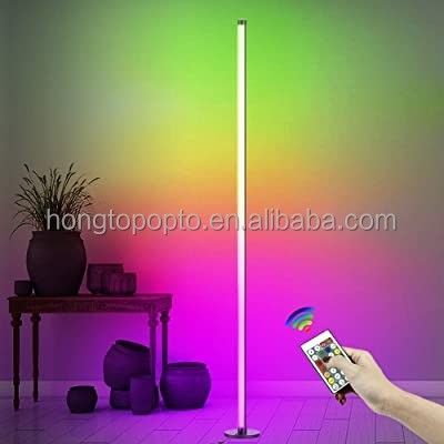 Design moderne RGB Multicolor Salon de lumière Adaptateur de lampe de sol Uniquement prise USB