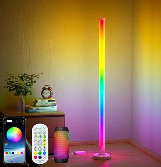 Lumière d'ambiance de coin de chambre à coucher LED 80 CRI avec fonction de télécommande et de charge