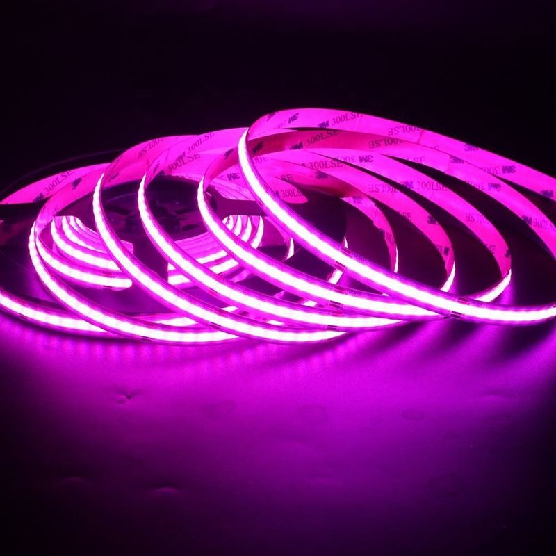12V 24V 576 leds/m 10W 14W décoratif RGB Cob LED Light Strip pour décoration de salle de paysage