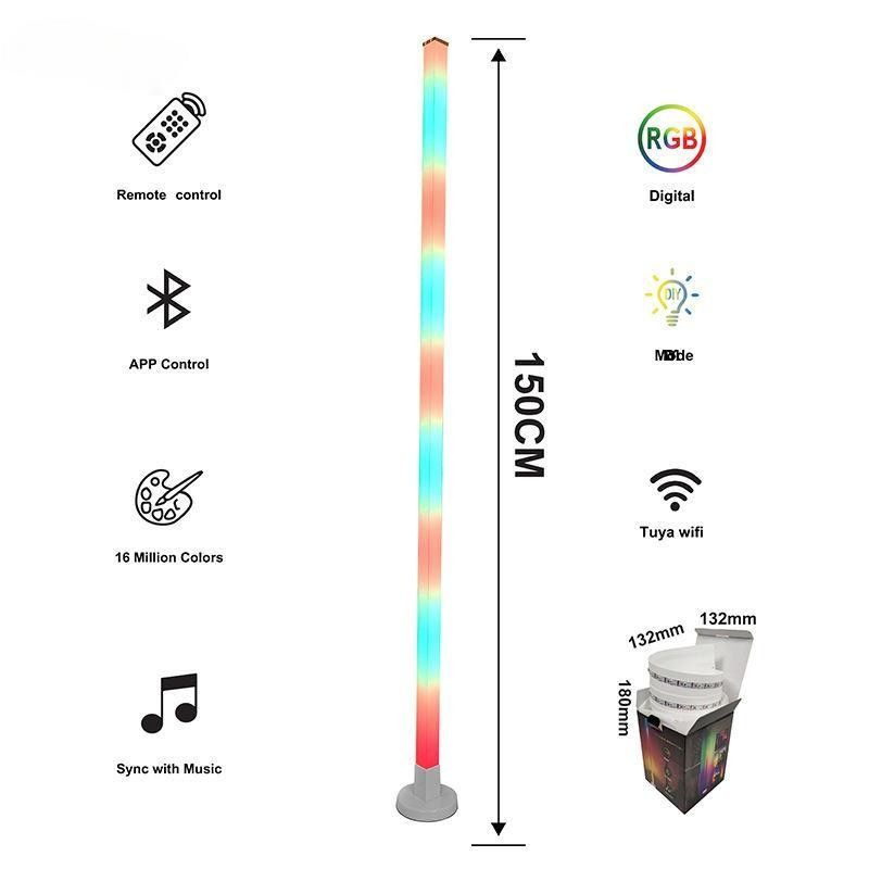 2024 Atmosphere Smart Home Light Rgb Lamp à LED avec base en fer et télécommande