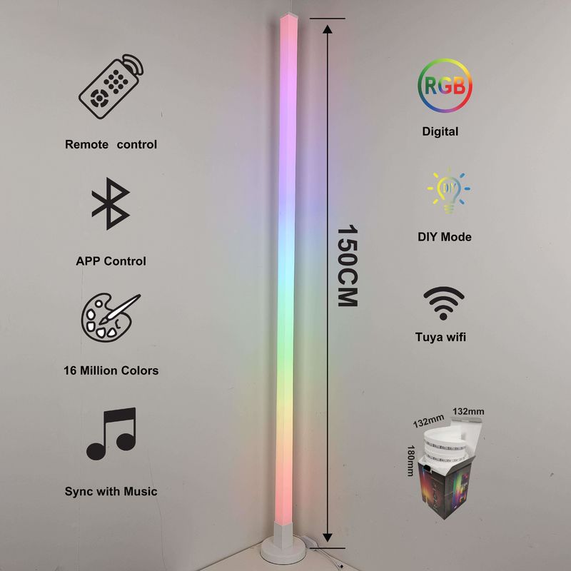 2024 Atmosphere Smart Home Light Rgb Lamp à LED avec base en fer et télécommande