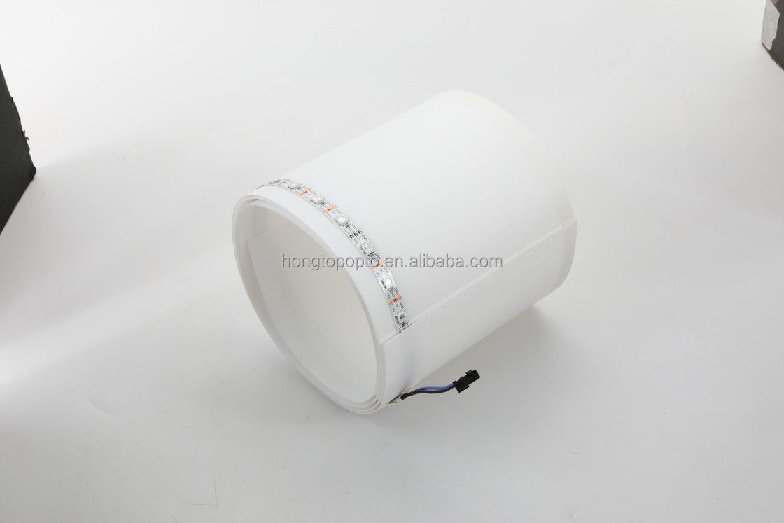2- Smart Ambient Floor Light 1.5M 5V 5050 RGBIC Décoration intérieure de la maison Lampe de coin intelligente avec télécommande Bluetooth