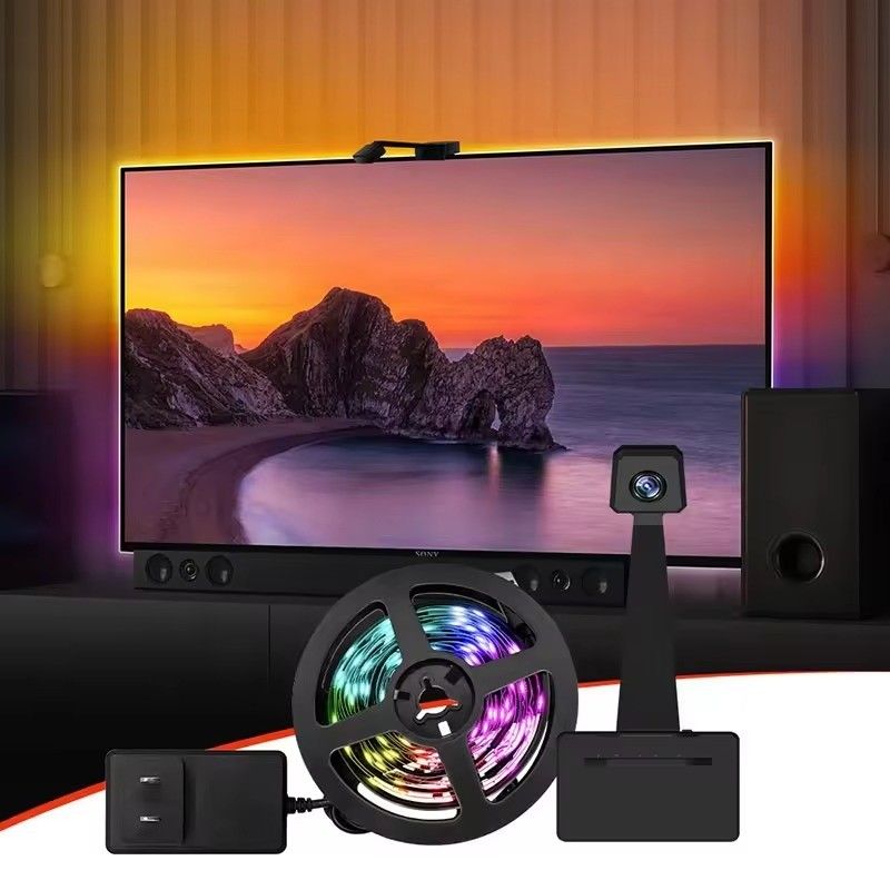 Technologie de connectivité en courant continu Télévision immersion Wifi rétroéclairage LED pour 65-75 pouces Assistant