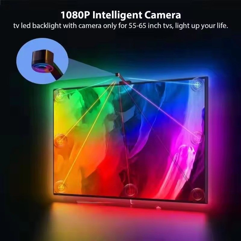 Technologie de connectivité en courant continu Télévision immersion Wifi rétroéclairage LED pour 65-75 pouces Assistant