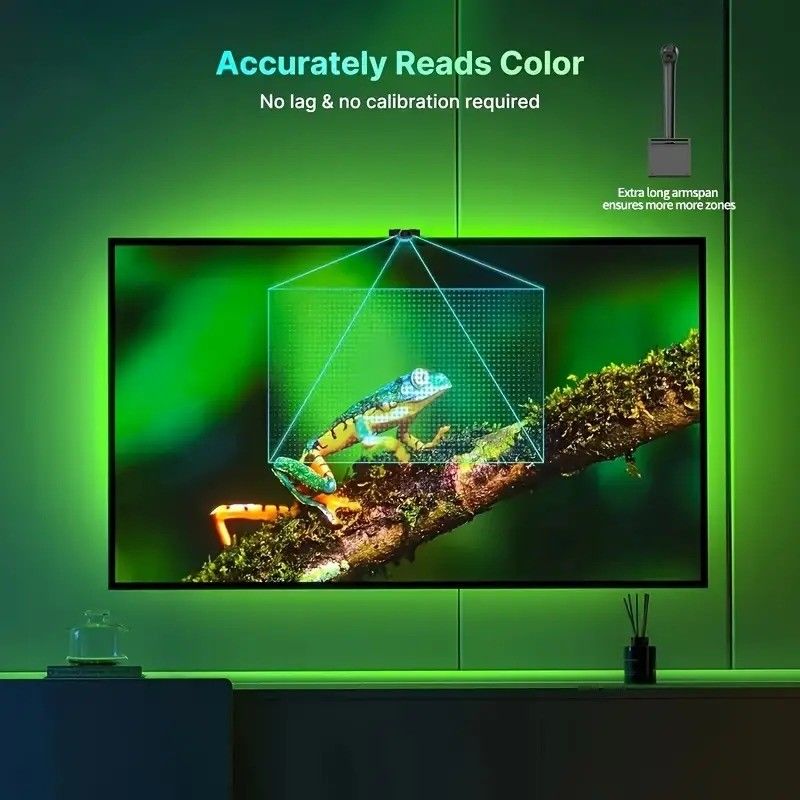 Type de LED Smd5050 Puce LED Atmosphère 16.4ft LED Strip Synchronisation à l'écran Musique pour Google TV