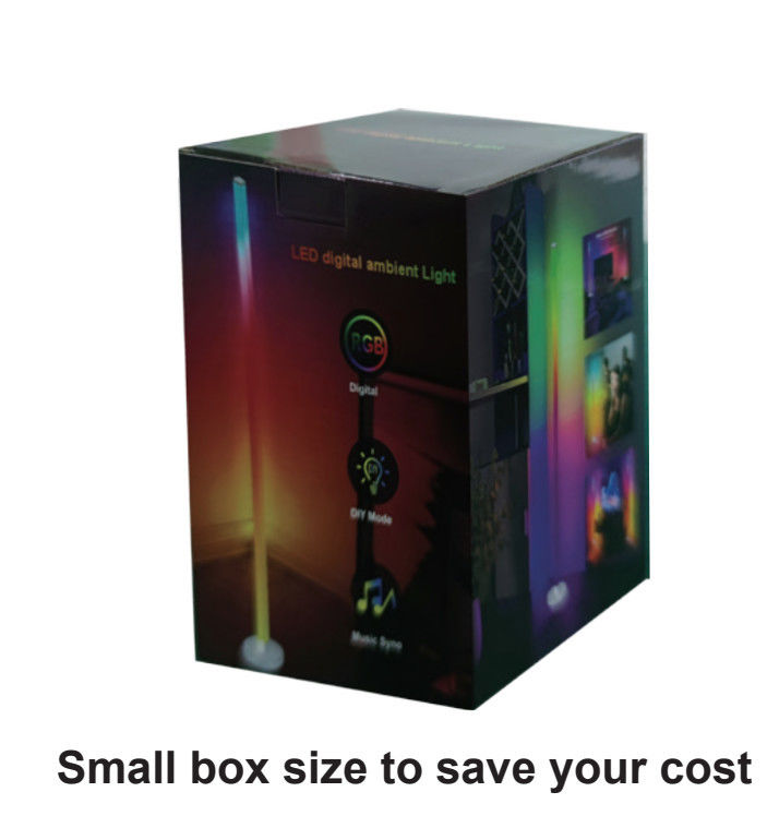 Lumière ambiante de coin intelligent Son réductible Rhythme atmosphère Lumière de plancher
