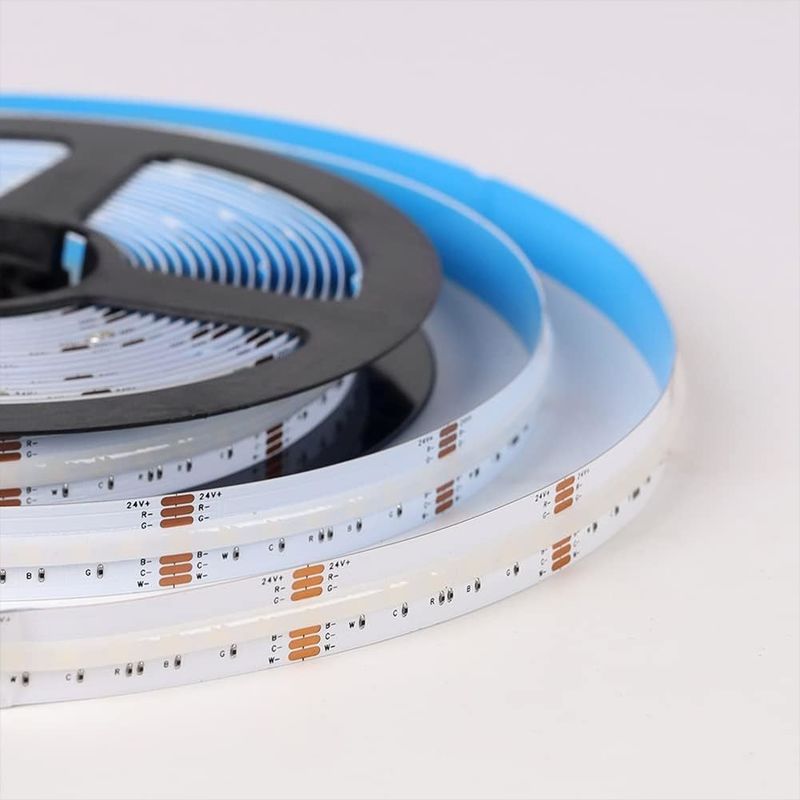 COB LED Lumière à bande linéaire 21W/M 840leds/M DC24V Bon RGBWW RGBW RGBCCT 3000K 6000K
