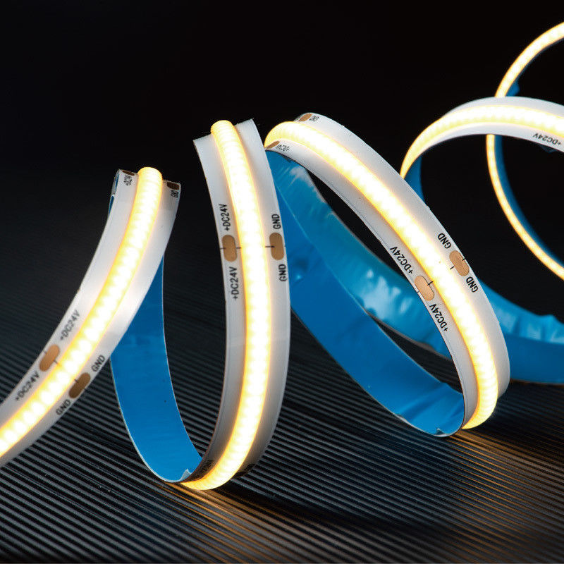 480 LED/m COB Strip Light Haute densité 20m Pas de chute de tension Éclairage LED flexible 24V