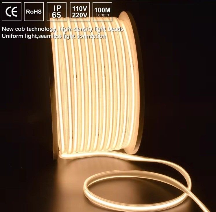 Lumière à bande LED COB imperméable à l'eau IP65 220V 110V 2- Température de couleur 2700K/3000K/4000K/6000K