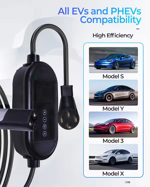Indicateur LCD, chargeur rapide de véhicule électrique électrique pour véhicules à énergie TSL de niveau 2 en boîte